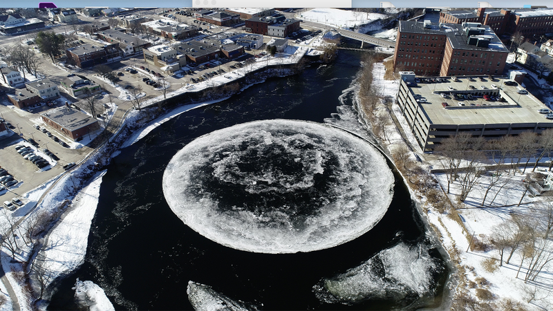 Illustration for article titled If You're Missing a Colossal Disk of Ice, This City in Maine Definitely Found It